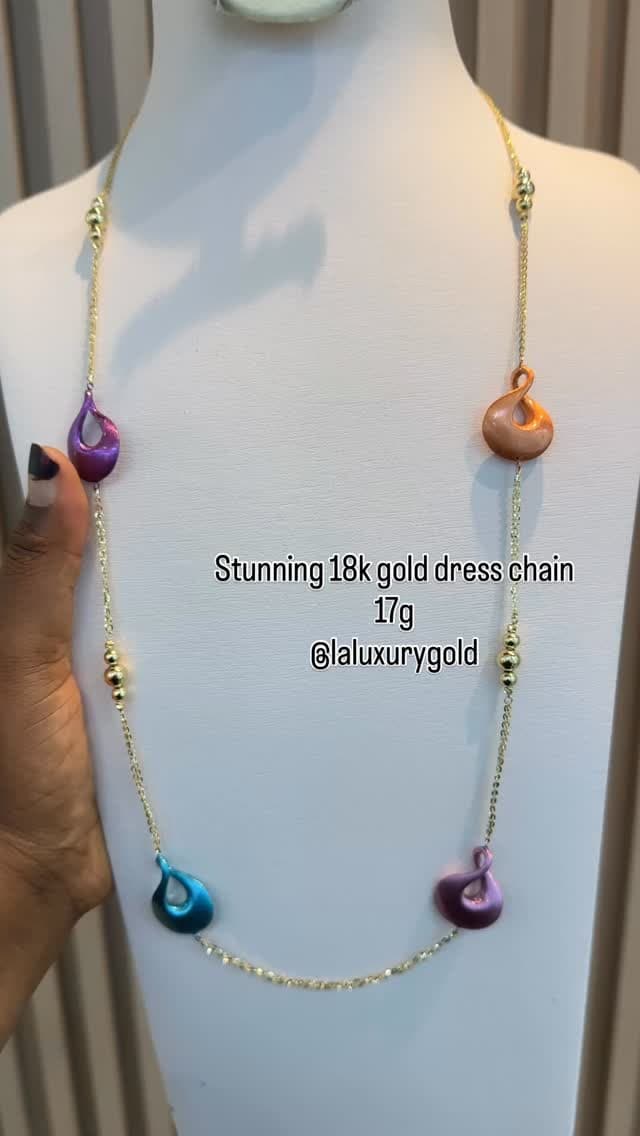 Gold necklace chain
