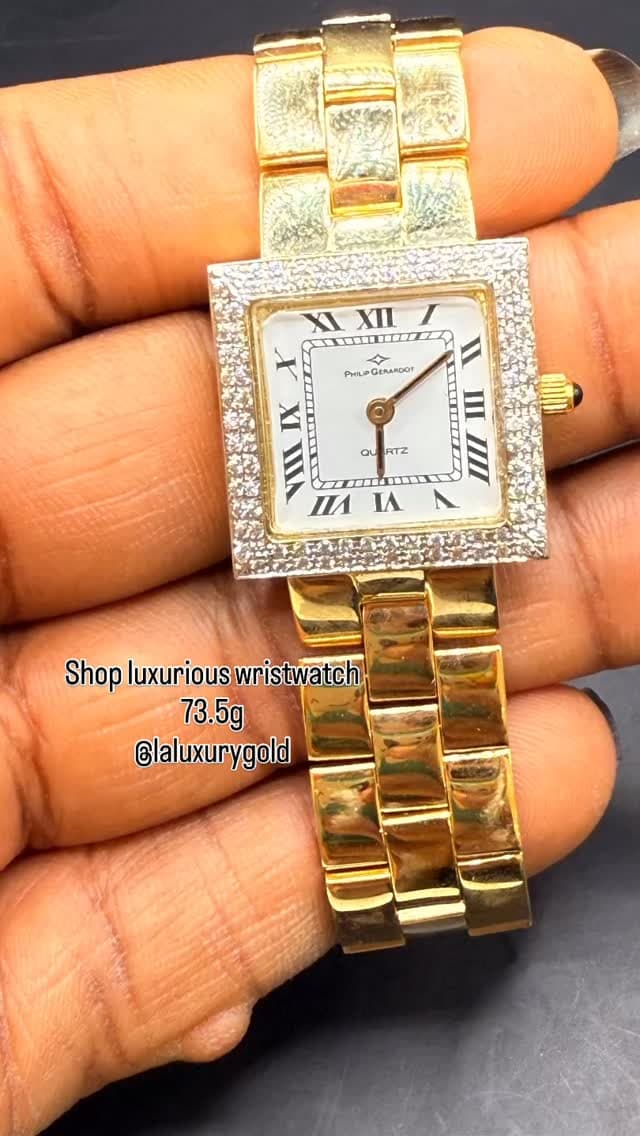 Luxury gold watch